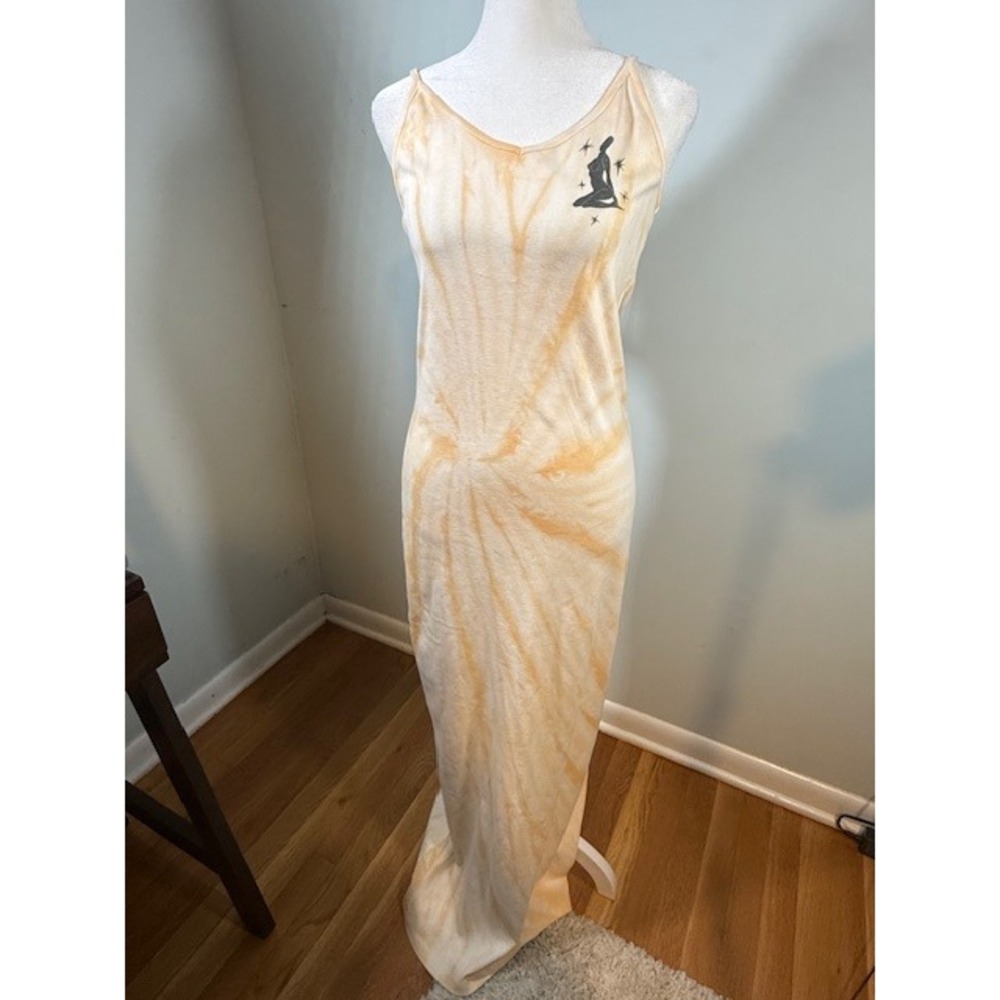 Daydreamer Free People Noelle Tie Dye Column Maxi Dress M Celestial Graphic - Picture 2 of 12